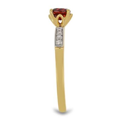 BUY 925 SILVER WITH NATURAL GARNET GEMSTONE RING